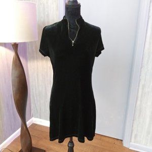 Banana Republic Stretchy Velvet Little Black Dress
